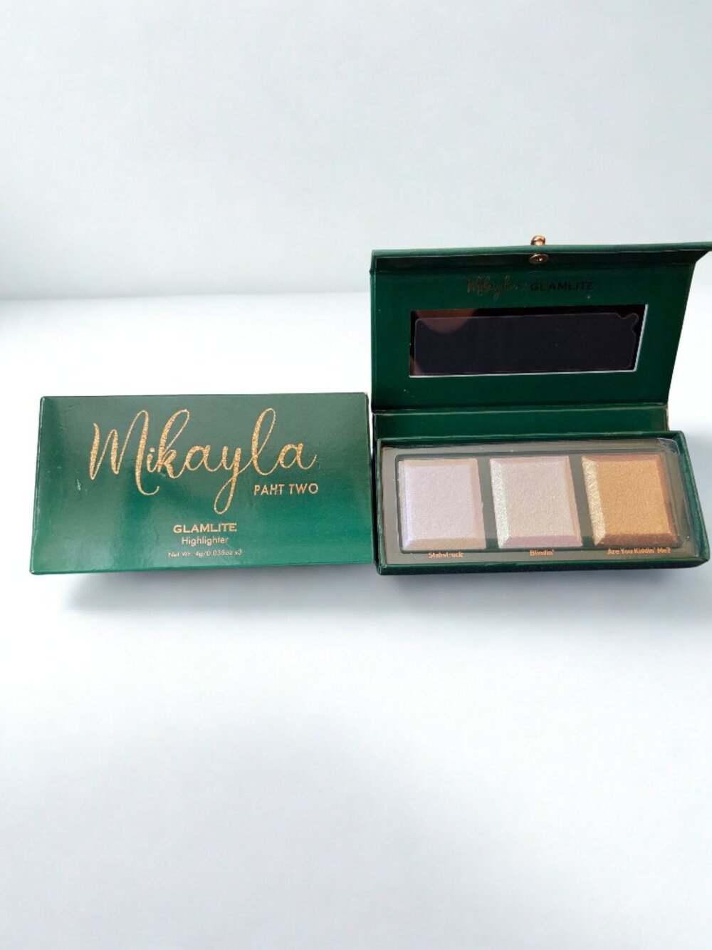 Mikayla x Glamlite Highlight Trio “Paht Two” Highlighter Palette ✨ NIB